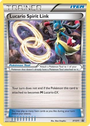 Lucario Spirit Link — XY Promos Pokémon TCG card by Jas. Aman Graphics