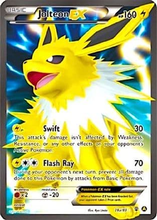 Jolteon EX - 28a/83 — Alternate Art Promos Pokémon TCG card by Ryo Ueda