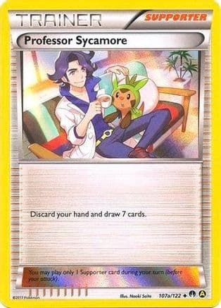 Professor Sycamore - 107a/122 (Holofoil) — Alternate Art Promos Pokémon TCG card by Naoki Saito