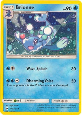 Brionne - 40/149 (Cosmos Holo) — Miscellaneous Cards & Products Pokémon TCG card by Steve Kwan