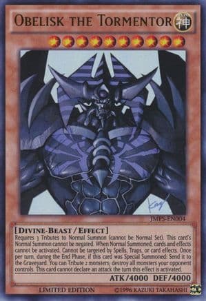 Obelisk the Tormentor (JMPS-EN004) — Shonen Jump Magazine Promos Yu-Gi-Oh! card by KAZUKI TAKAHASHI