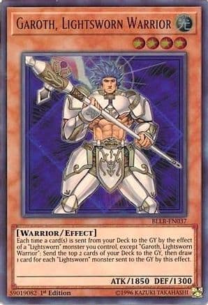 Garoth, Lightsworn Warrior — Battles of Legend: Light's Revenge Yu-Gi-Oh! card by KAZUKI TAKAHASHI