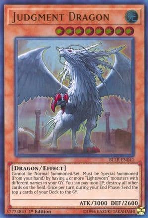 Judgment Dragon — Battles of Legend: Light's Revenge Yu-Gi-Oh! card by KAZUKI TAKAHASHI