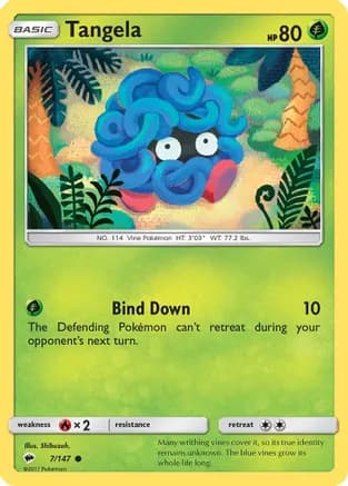 Tangela — SM - Burning Shadows Pokémon TCG card by Shibuzoh.