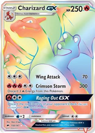Charizard GX (Secret) — Pokémon TCG card