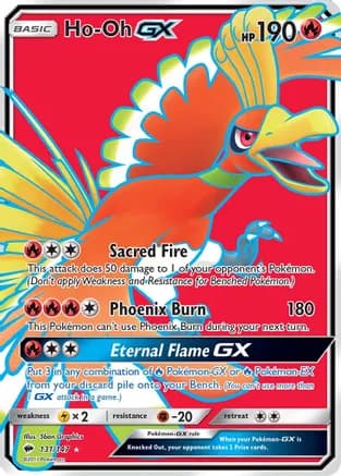 Ho-Oh GX (Full Art) — SM - Burning Shadows