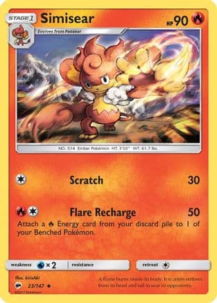 Simisear — SM - Burning Shadows Pokémon TCG card by kirisAki