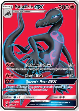 Salazzle GX (Full Art) — SM - Burning Shadows