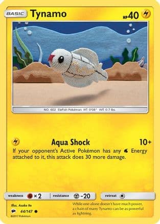 Tynamo — SM - Burning Shadows Pokémon TCG card by Midori Harada