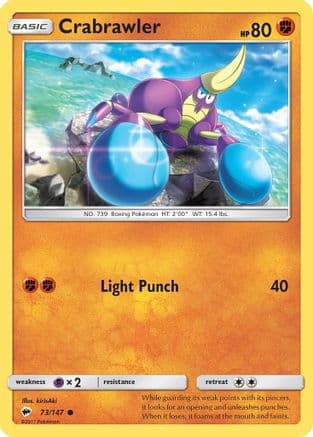 Crabrawler — SM - Burning Shadows Pokémon TCG card by kirisAki