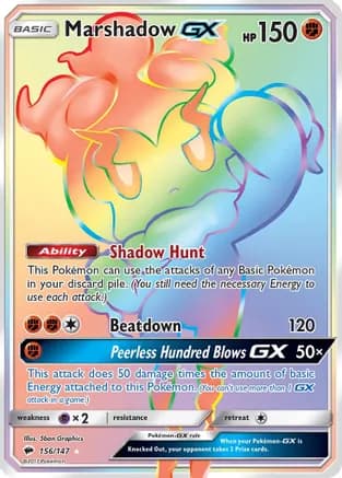 Marshadow GX (Secret) — SM - Burning Shadows