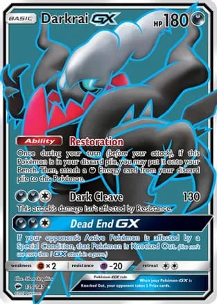 Darkrai GX (Full Art) — SM - Burning Shadows