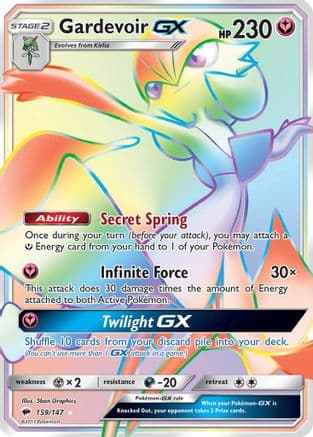Gardevoir GX (Secret) — Pokémon TCG card