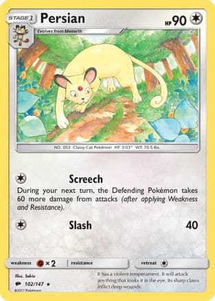 Persian — SM - Burning Shadows Pokémon TCG card by Sekio