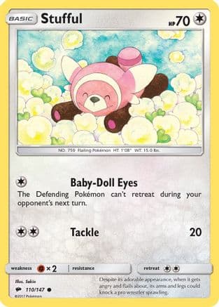 Stufful — SM - Burning Shadows Pokémon TCG card by Sekio