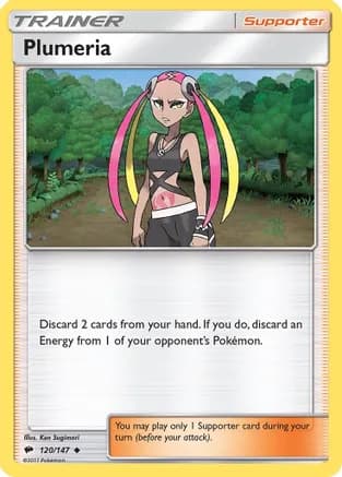 Plumeria — SM - Burning Shadows Pokémon TCG card by Ken Sugimori