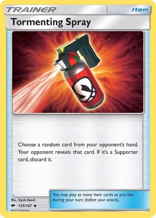 Tormenting Spray — SM - Burning Shadows Pokémon TCG card by Toyste Beach