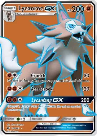 Lycanroc GX (Full Art) — SM - Burning Shadows