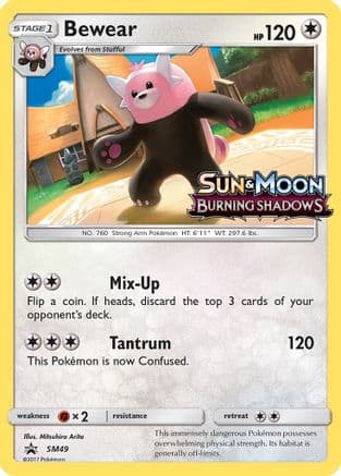 Bewear - SM49 (Prerelease) — SM Promos Pokémon TCG card by Mitsuhiro Arita