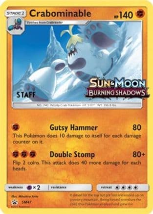 Crabominable - SM47 (Prerelease) [Staff] — SM Promos Pokémon TCG card by Mihira Arima
