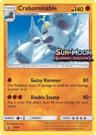 Crabominable - SM47 (Prerelease) — SM Promos Pokémon TCG card by Mitsuhiro Arita