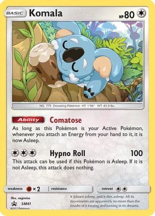 Komala - SM41 — SM Promos Pokémon TCG card by AKIRA EGAWA