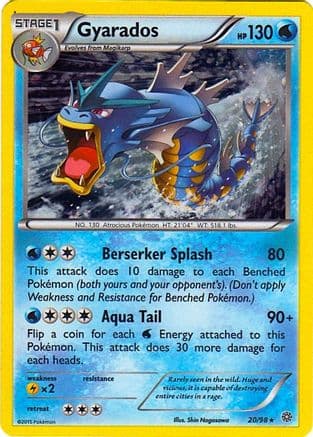 Gyarados - 20/98 (Cosmos Holo) — Miscellaneous Cards & Products Pokémon TCG card by 5ban Graphics