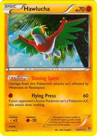 Hawlucha - 63/111 (Cosmos Holo) — Blister Exclusives Pokémon TCG card by Cosmos Holo