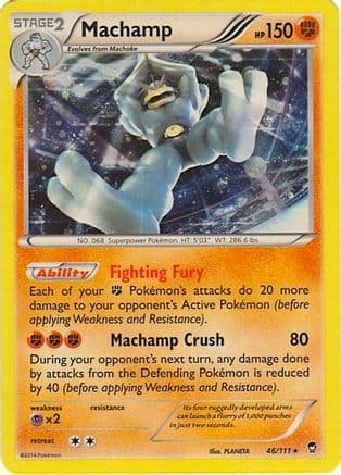 Machamp - 46/111 (Cosmos Holo) — Blister Exclusives Pokémon TCG card by PLANETA