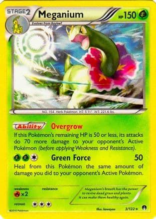 Meganium - 3/122 (Cosmos Holo) — Blister Exclusives Pokémon TCG card by kawayoo