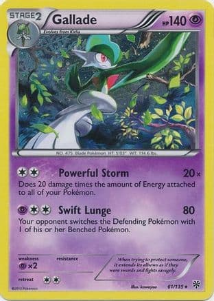 Gallade - 61/135 (Cosmos Holo) — Blister Exclusives Pokémon TCG card by kawayoo