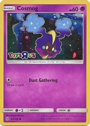 Cosmog - 64/149 (Toys R Us Promo) — Miscellaneous Cards & Products