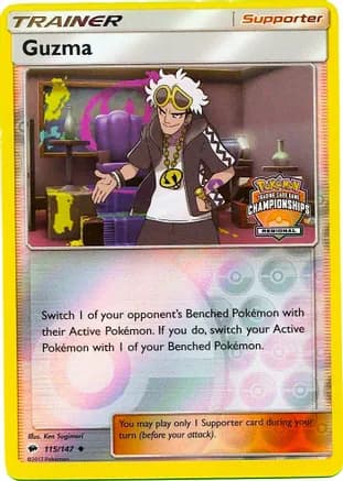 Guzma - 115/147 (Regional Championships) — League & Championship Cards