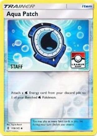 Aqua Patch - 119/145 (League Cup) [Staff] — League & Championship Cards Pokémon TCG card by Misa Ebisu