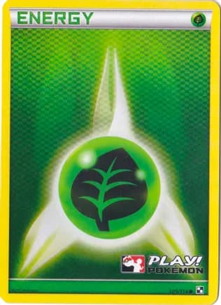 Grass Energy - 105/114 (Play! Pokemon) — League & Championship Cards