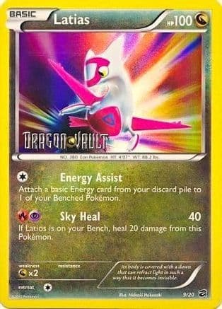 Latias - 9/20 (Dragon Vault) — Blister Exclusives Pokémon TCG card by Miki Hekima