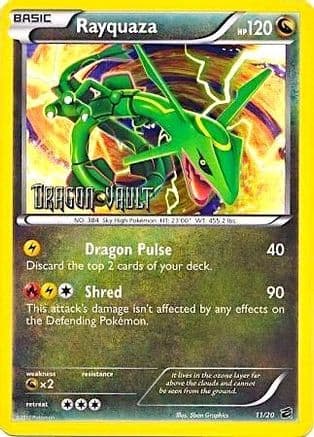 Rayquaza - 11/20 (Dragon Vault) — Blister Exclusives Pokémon TCG card by Shin Graphics