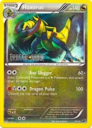 Haxorus - 16/20 (Dragon Vault) — Blister Exclusives Pokémon TCG card by Eske Yoshinob