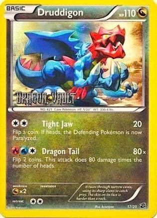 Druddigon - 17/20 (Dragon Vault) — Blister Exclusives Pokémon TCG card by kawayoo