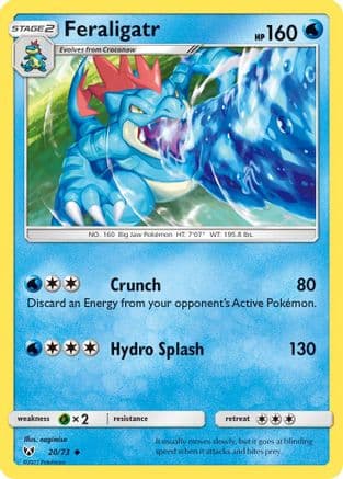 Feraligatr — Shining Legends Pokémon TCG card by nagimiso