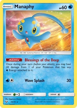Manaphy — Shining Legends Pokémon TCG card by Kagemaru Himeno