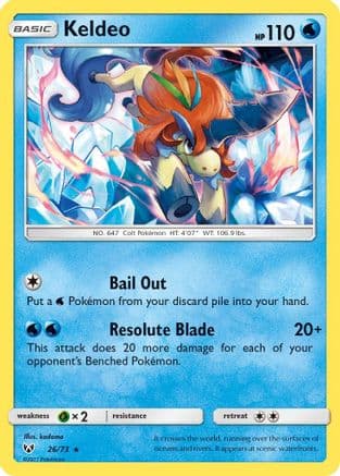 Keldeo — Shining Legends Pokémon TCG card by kodama