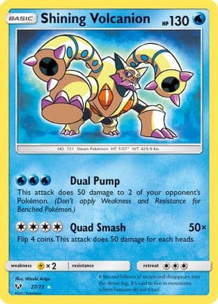 Shining Volcanion — Shining Legends Pokémon TCG card by Hitoshi Ariga