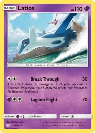 Latios — Shining Legends Pokémon TCG card by Mitsuhiro Arita