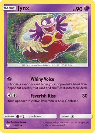 Jynx — Shining Legends Pokémon TCG card by Tomokazu Komiya