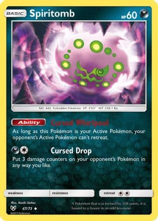 Spiritomb — Shining Legends Pokémon TCG card by Kouki Saitou