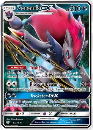 Zoroark GX — Shining Legends Pokémon TCG card by 5ban Graphics