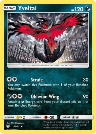 Yveltal — Shining Legends Pokémon TCG card by Shin Nagasawa