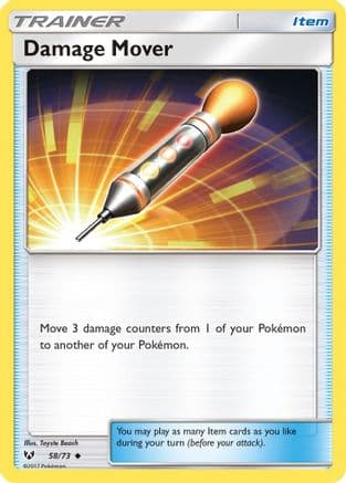 Damage Mover — Shining Legends Pokémon TCG card by Toyste Beach