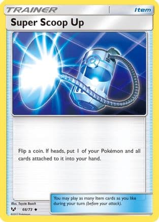 Super Scoop Up — Shining Legends Pokémon TCG card by Toyste Beach
